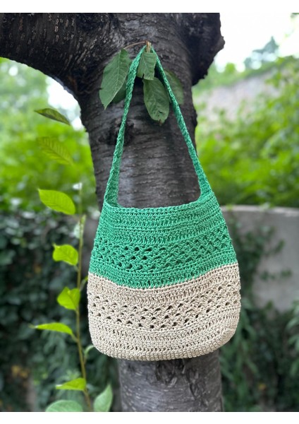 El Örgüsü Hasır Çanta