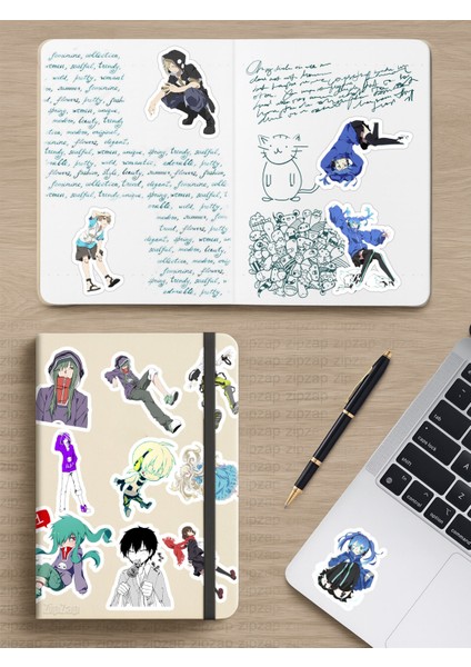 Kagerou Project Mekakucity Actors Anime Telefon Laptop Bullet Journal Yapışkanlı Folyo Sticker Paketi modelleri