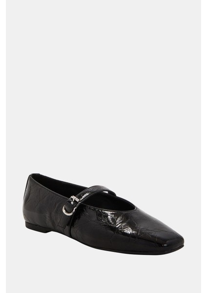 The Evıe Mary Jane Kadın Siyah Tokalı Babet fırsatları