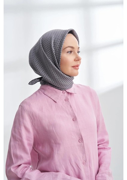 Noıre Desen Twill Ipek Eşarp - 4303-134 fiyatları