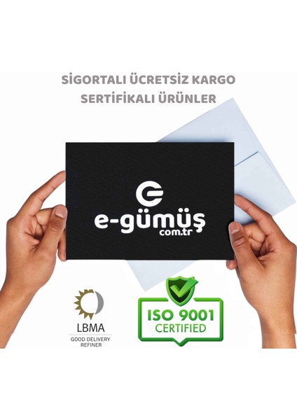 E-Gümüş 250GR Külçe Gümüş modelleri
