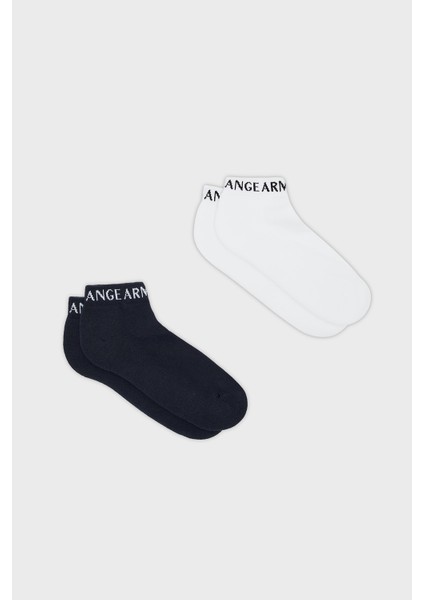 Desenli Streç Pamuklu 2 Pack Çorap Erkek Çorap 956013 CC406 01538