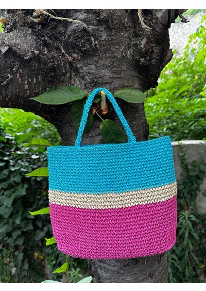 El Örgüsü Hasır Çanta