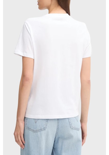 % 100 Pamuk Regular Fit Bisiklet Yaka Logolu T Shirt LV047C864GYAA Bayan T Shirt LV047C864G Yaa fiyatları