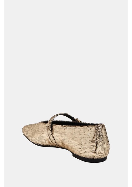 The Evıe Mary Jane Kadın Altın Tokalı Babet modelleri