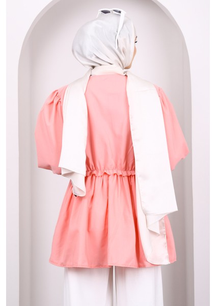 Yavruağzı Ön Bağlamalı Fırfırlı Kimono fırsatları