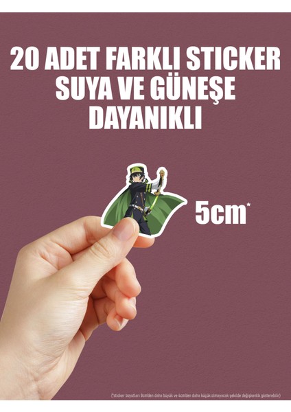 Owari No Seraph Seraph Of The End Anime Telefon Laptop Bullet Journal Yapışkanlı Folyo Sticker Paketi indirimleri