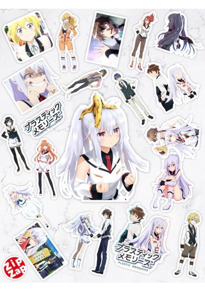 Plastic Memories Anime Telefon Laptop Bullet Journal Yapışkanlı Folyo Sticker Paketi