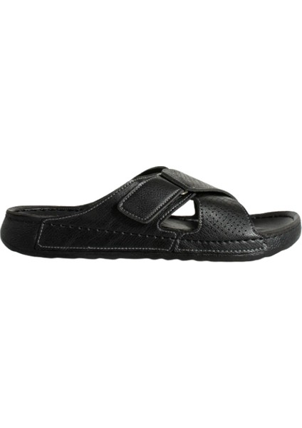 Enova Erkek Suni Deri Ortopedik Rahat Taban Ayarlanabilen Cırtlı Dikişli Şık Ev Dışarı Terliği indirimleri