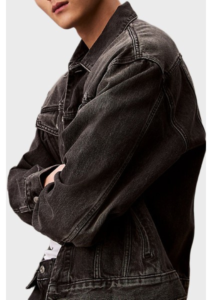 % 100 Pamuk Comfort Fit Göğüs Cepli Kot Ceket LV04RB796GRDD Erkek Kot Ceket LV04RB796G Rdd fırsatları