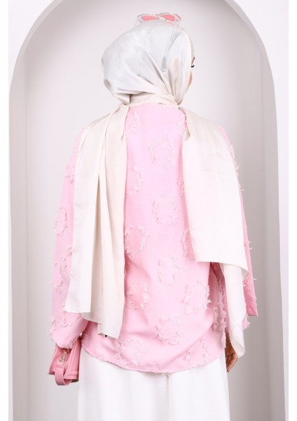 Pembe Ön Bağlamalı Püsküllü Kimono fırsatları