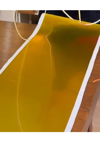 Abajur Başlığı & Lambader Şapkası Seti – Ø38x23 cm | Gold Ayna Efektli Yapışkanlı Sert PVC Panel + Metal Halka | DIY Kumaş Kaplama | Modern Dekoratif Ev ve Salon Aydınlatma İçin