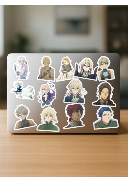 Violet Evergarden Anime Telefon Laptop Bullet Journal Yapışkanlı Folyo Sticker Paketi fırsatları