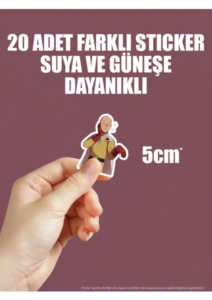 One Punch Man Anime Telefon Laptop Bullet Journal Yapışkanlı Folyo Sticker Paketi indirimleri