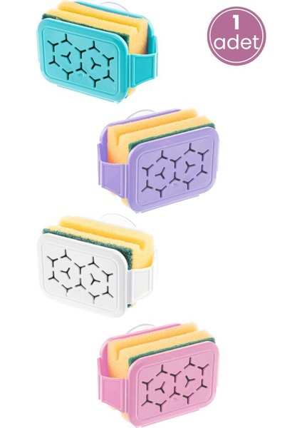 Vantuzlu Süngermatik Bulaşık Süngerliği, Bulaşık Süngeri ve Sünger Askısı Sıkacağı Tutacağı Seti fiyatları