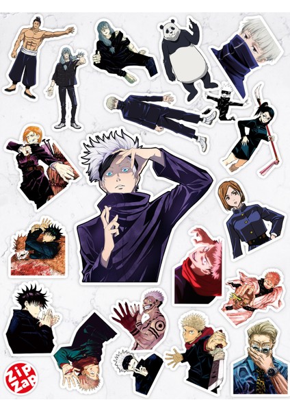 Jujutsu Kaisen Anime Telefon Laptop Bullet Journal Yapışkanlı Folyo Sticker Paketi
