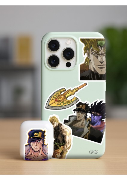 Jojo No Kimyou Na Bouken Part 3 Anime Telefon Laptop Bullet Journal Yapışkanlı Folyo Sticker Paketi fiyatları