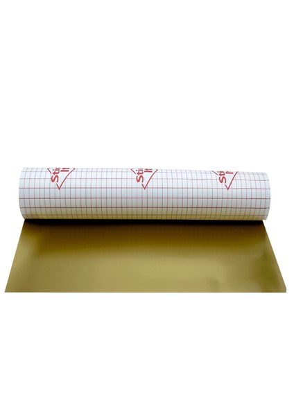 Ø30X25 cm Abajur Şapkası & Lambader Başlığı Yapımı için Keten, Kadife, Döşemelik Kumaş Kaplama Paneli – GOLD AYNA EFEKTLİ | Kendinden Yapışkanlı 300 Mikron Sert PVC | Abajur Yapım Malzemesi