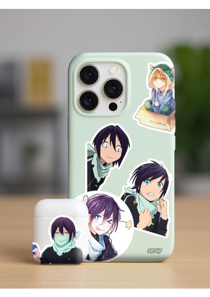 Noragami Anime Telefon Laptop Bullet Journal Yapışkanlı Folyo Sticker Paketi fiyatları
