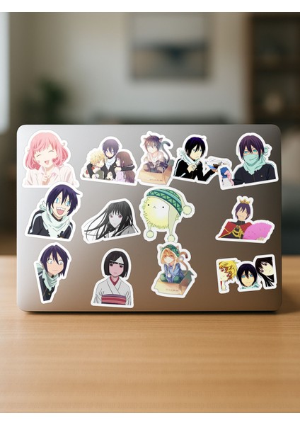 Noragami Anime Telefon Laptop Bullet Journal Yapışkanlı Folyo Sticker Paketi fırsatları