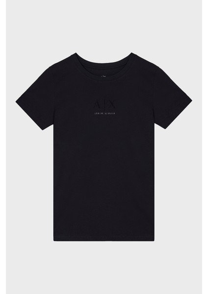 Taşlı Logo Detaylı Pamuklu Regular Fit Bisiklet Yaka T Shirt Bayan T Shirt XW001459 AF10356 UC001 indirimleri