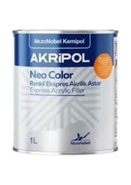 Akripol 2k Neo Color Renkli Astar Kiremit Kırmızı 1 Litre