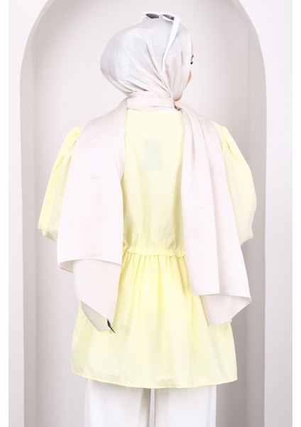 Sarı Ön Bağlamalı Fırfırlı Kimono fiyatları