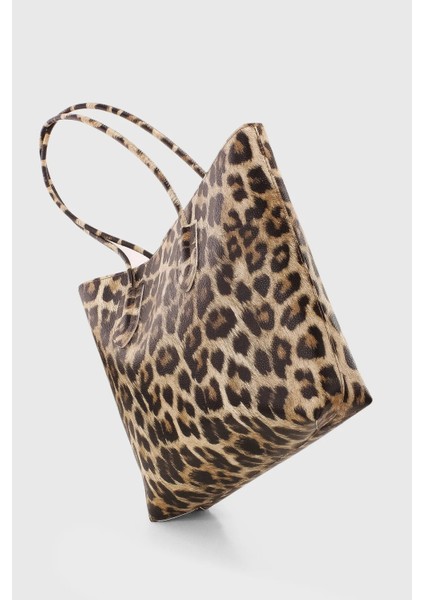 Leopar Desen Kadın Retro Shopper El Ve Omuz Çanta 264 fiyatları