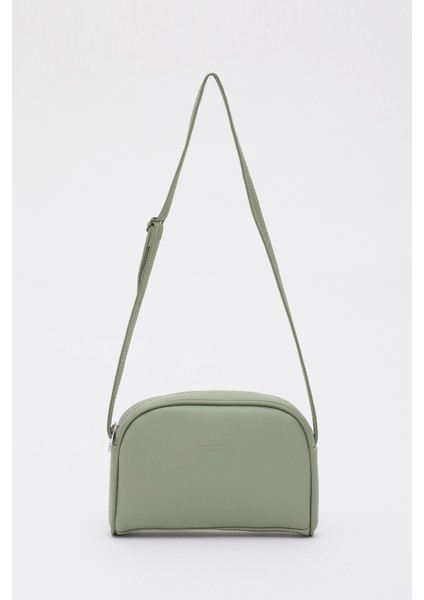 Mint Yeşil Shk25 Mini Urban Çapraz Askılı Tek Bölmeli Suni Deri Kol ve Omuz Çantası