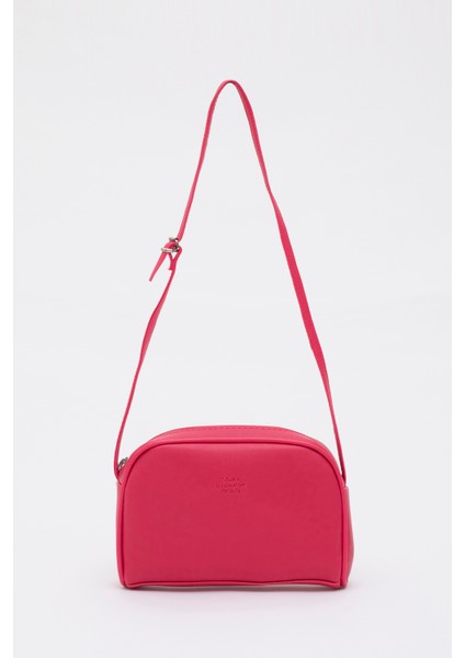 Fuşya Shk25 Mini Urban Çapraz Askılı Tek Bölmeli Suni Deri Kol ve Omuz Çantası