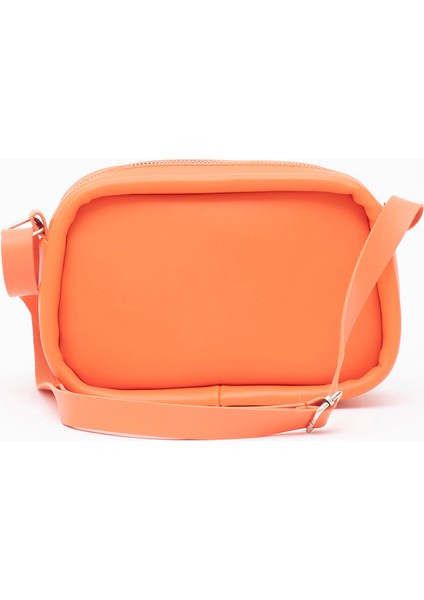Turuncu Shk62 Tek Bölmeli Suni Deri Ayarlanabilir Askılı Fermuarlı Çapraz Omuz Çantası fırsatları