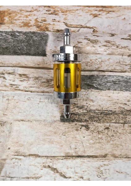 Benzin Filtresi Metal Gold 9cm