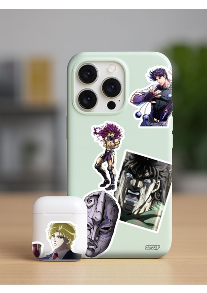 Jojo No Kimyou Na Bouken Part 1 ve 2 Anime Telefon Laptop Bullet Journal Yapışkanlı Folyo Sticker Paketi fiyatları