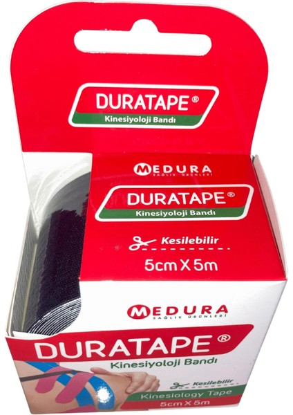 duratape - kinezyo kinesiyoloji 5cmx5mt siyah