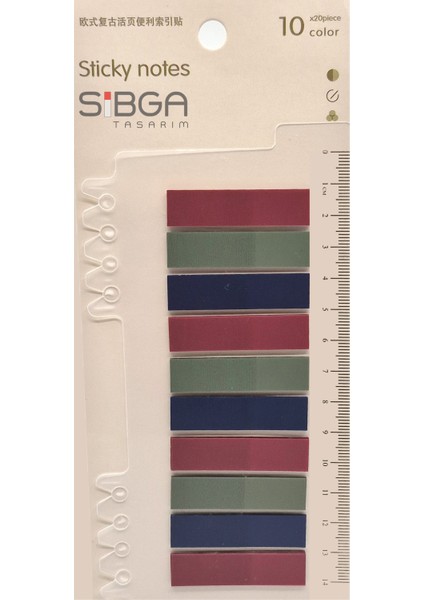 Şeffaf Renkli Postit Post-It Post It. Kitap Ayracı Ayraç Postit Sticker Not Kağıdı 200 Yaprak