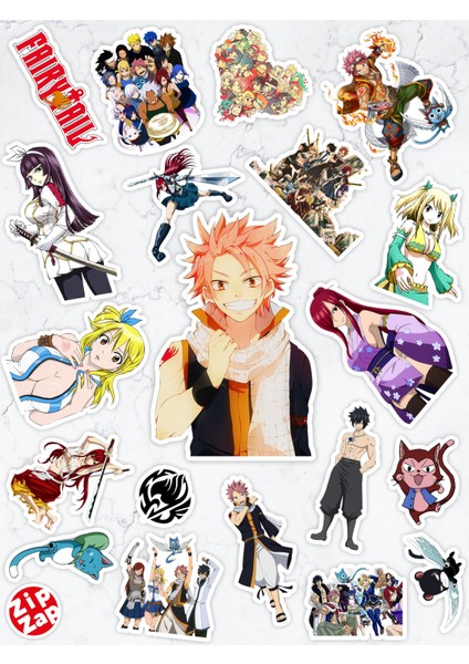 Fairy Tail Anime Telefon Laptop Bullet Journal Yapışkanlı Folyo Sticker Paketi