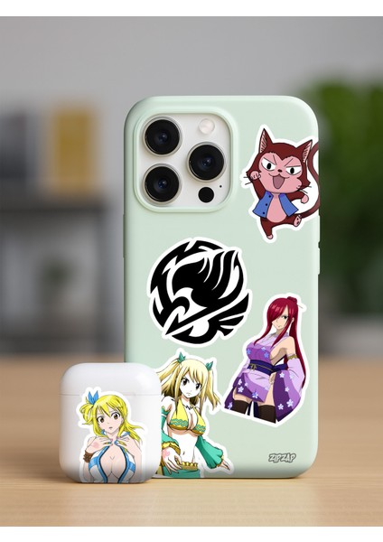Fairy Tail Anime Telefon Laptop Bullet Journal Yapışkanlı Folyo Sticker Paketi fiyatları