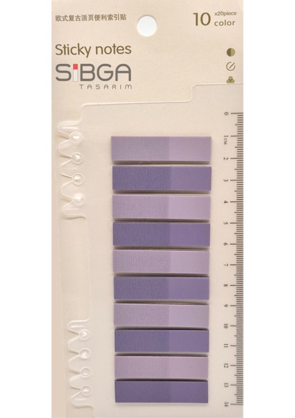 Şeffaf Renkli Postit Post-It Post It. Kitap Ayracı Ayraç Postit Sticker Not Kağıdı 200 Yaprak