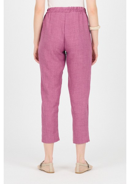 Gül Pamuklu Bel Lastikli Düz Paça Düz Paça Pantolon 4800 indirimleri