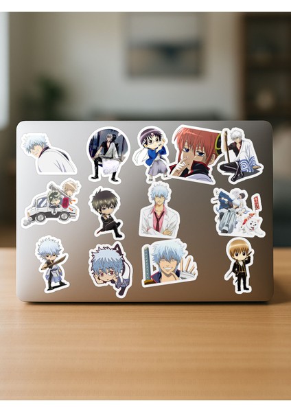 Gintama Anime Telefon Laptop Bullet Journal Yapışkanlı Folyo Sticker Paketi fırsatları