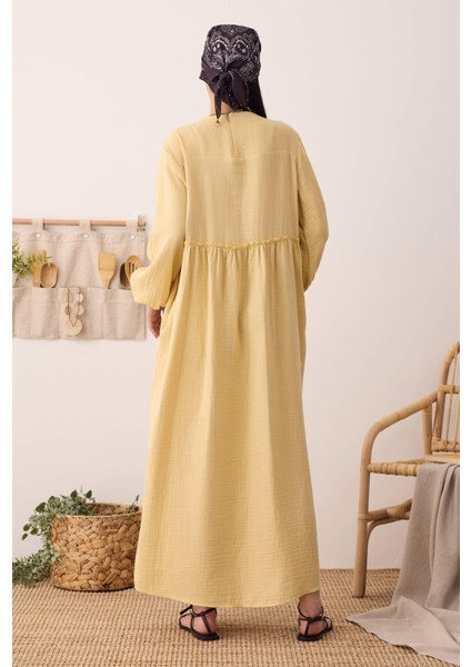 Müslin Elbise Soft Sarı modelleri