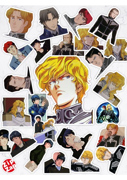 Ginga Eiyuu Densetsu Anime Telefon Laptop Bullet Journal Yapışkanlı Folyo Sticker Paketi