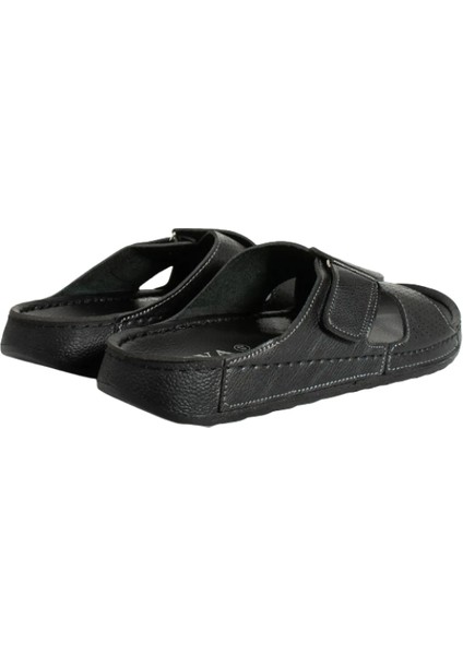 Enova Erkek Suni Deri Ortopedik Rahat Taban Ayarlanabilen Cırtlı Dikişli Şık Ev Dışarı Terliği fırsatları