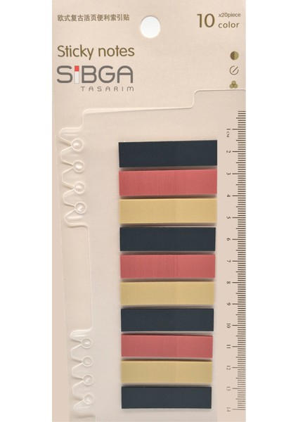 Şeffaf Renkli Postit Post-It Post It. Kitap Ayracı Ayraç Postit Sticker Not Kağıdı 200 Yaprak