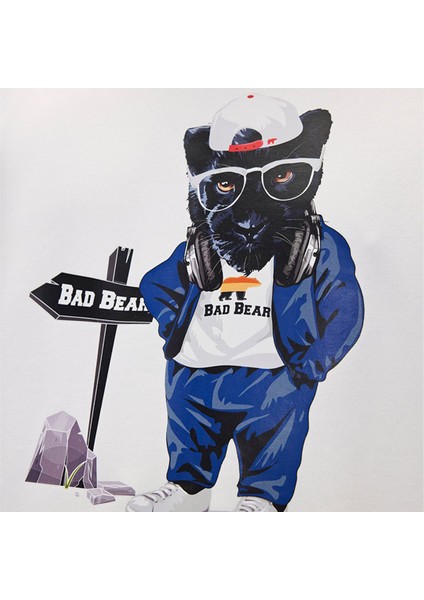 Panther Beyaz Erkek Sweatshirt modelleri