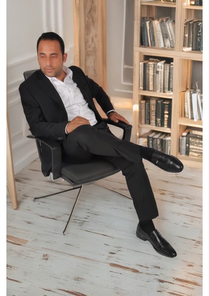 Pierre Cardin 70555 M Siyah Hakiki Deri Erkek Klasik Ayakkabı