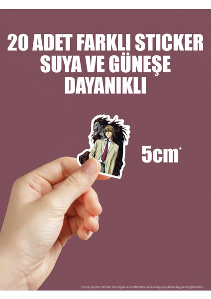 Death Note Anime Telefon Laptop Bullet Journal Yapışkanlı Folyo Sticker Paketi indirimleri