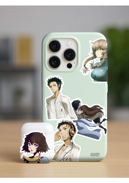 Steins Gate Anime Telefon Laptop Bullet Journal Yapışkanlı Folyo Sticker Paketi fiyatları