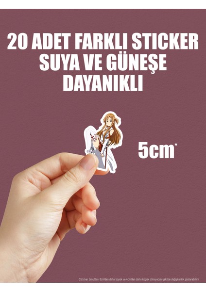 Sword Art Online Sao Anime Telefon Laptop Bullet Journal Yapışkanlı Folyo Sticker Paketi indirimleri