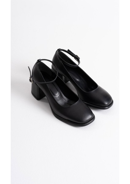 Sansa Siyah Cilt Kadın Topuklu Ayakkabı fiyatları